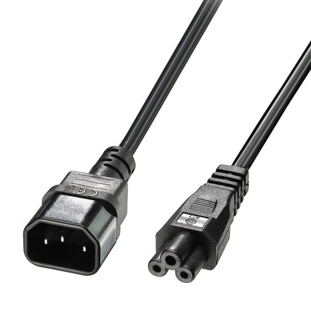 Lindy 1M IEC C14 to IEC C5 (30340) - High-Performance Power Cable for Reliable Connections